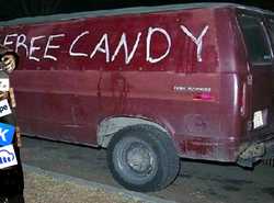 Free candy van